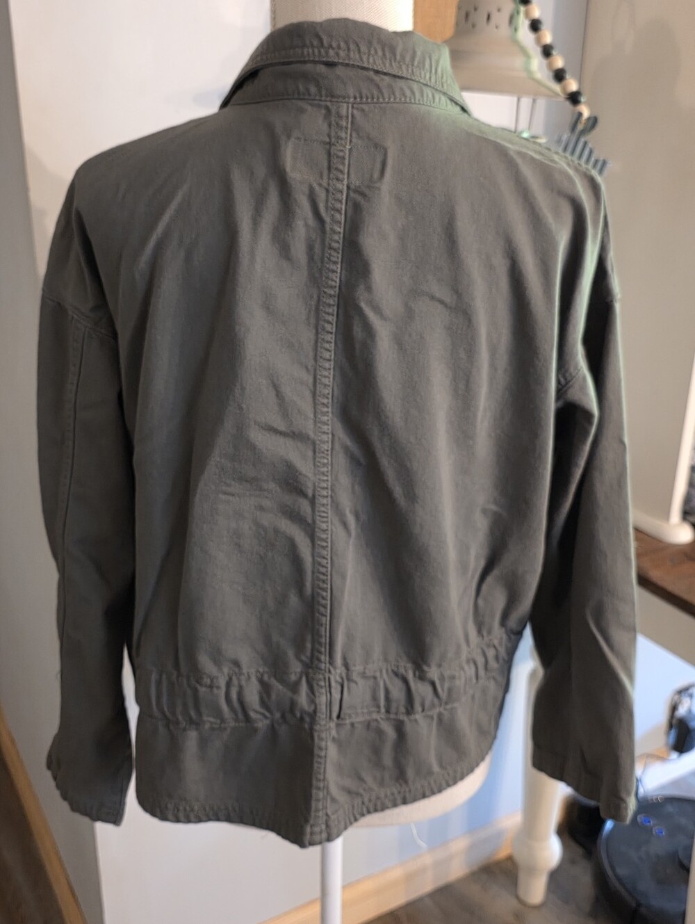 Army Green Utility Type Jacket - Picture 2 of 4